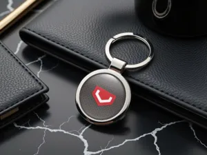 Vossen Personalisiert Schlüsselanhänger Foto Gewölbt Design